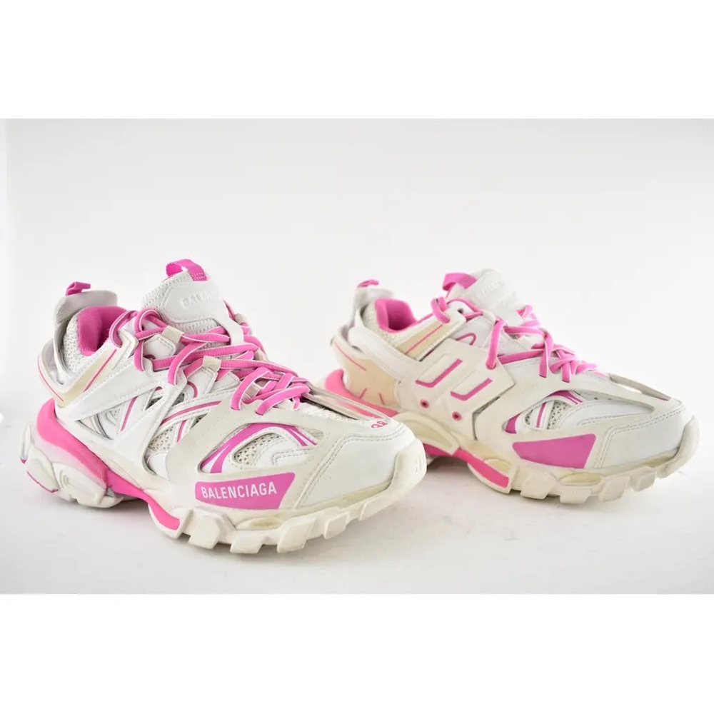 Balenciaga White Fluo Pink Sneakers